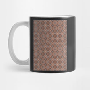 orange and gray circles Mug